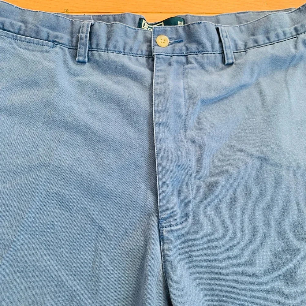 Vintage POLO‎ RALPH LAUREN Shorts Mens 36 Blue Chino Prospect Cotton
